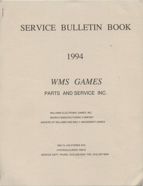 Williams Service Bulletin - 1994