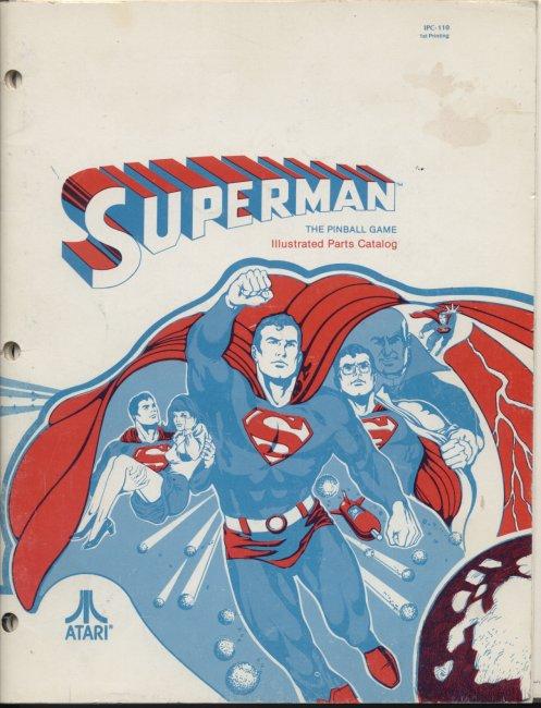 Superman Pinball Parts Catalog