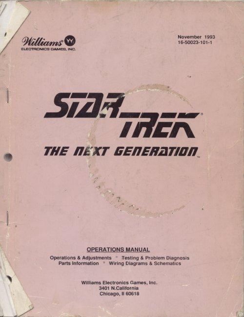 Star Trek: The Next Generation Pinball Manual