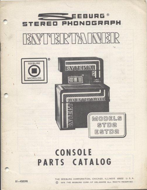 Seeburg STD2 and ESTD2 Parts Catalog