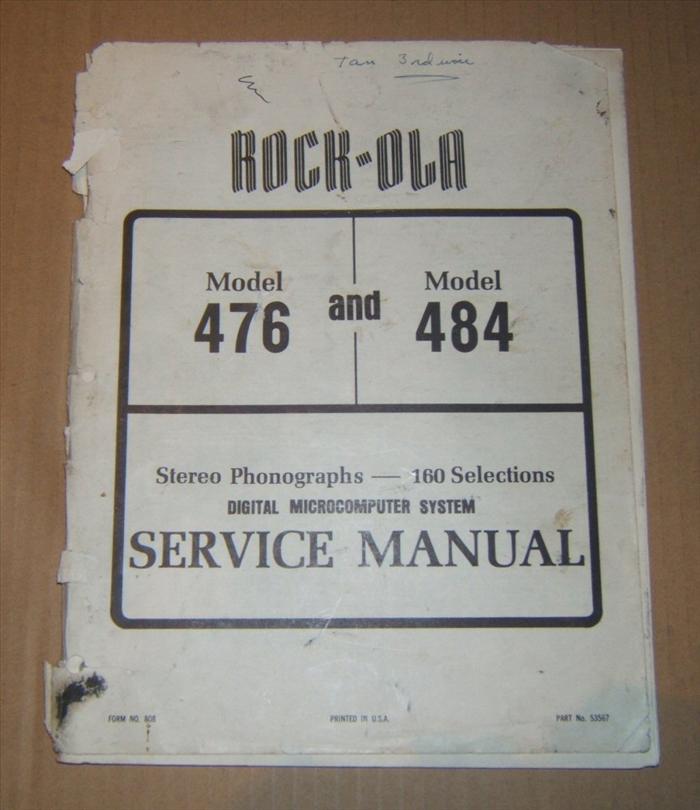 Rock-Ola 476 and 484 Service Manual