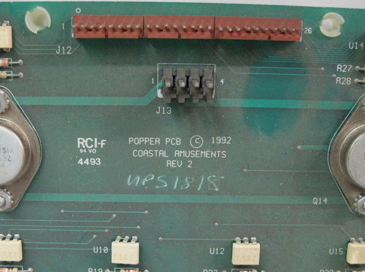 Popper PCB (Coastal Amusements)