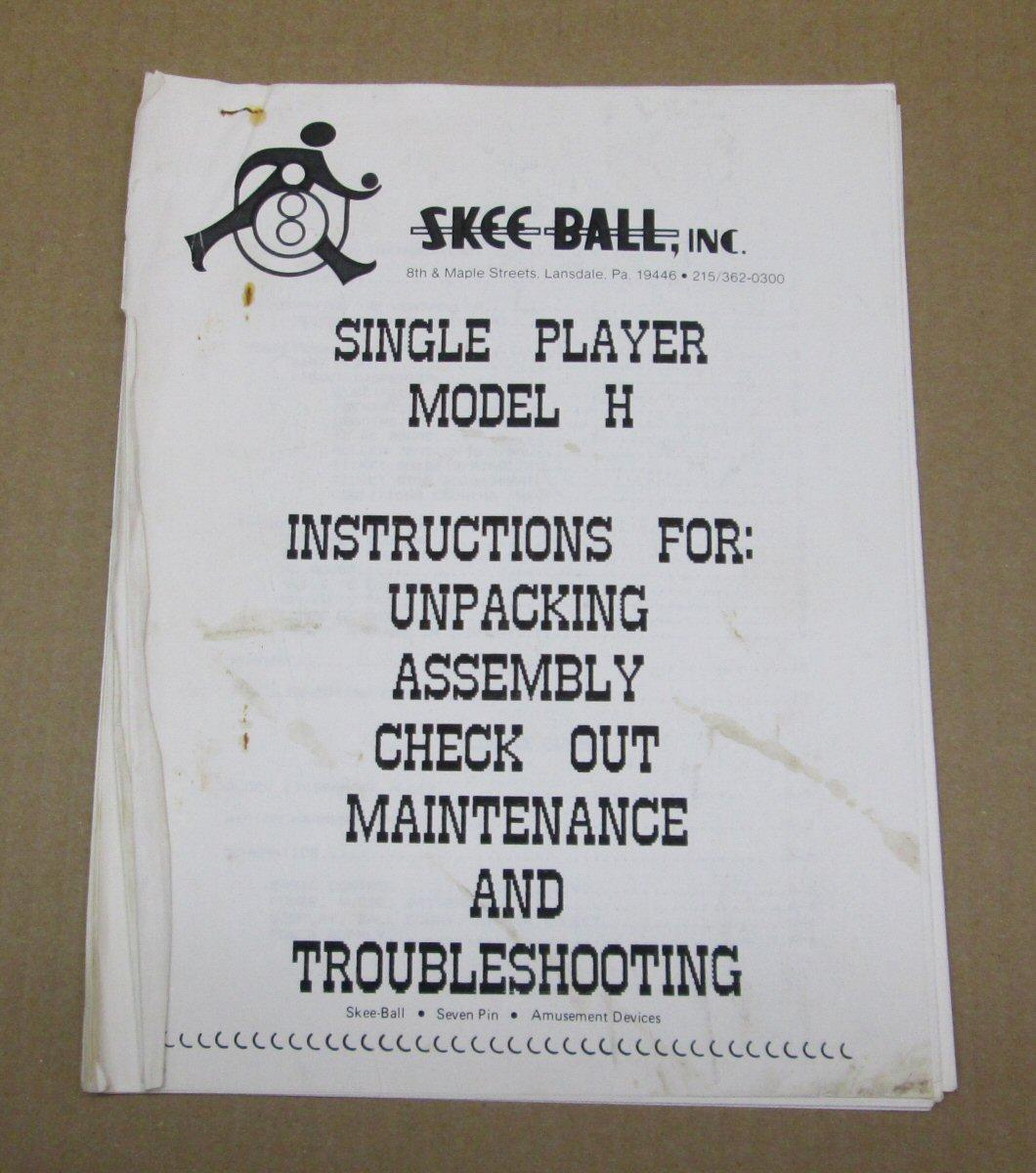 Skee Ball Model H