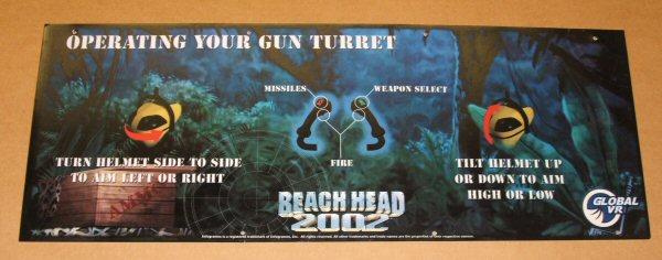 Beach Head 2002 Instruction Marquee