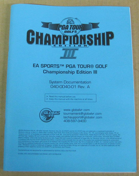 PGA Tour Golf Championship Edition III