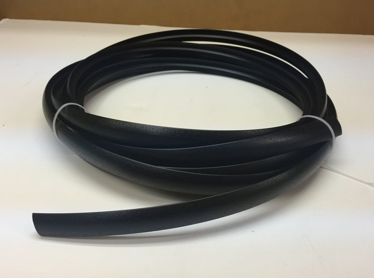 3/4" Black Leather T-Molding