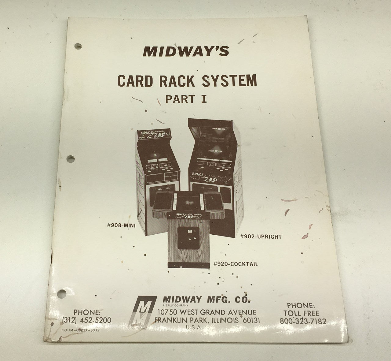 Midway's Card Rack System Part I (Space Zap)