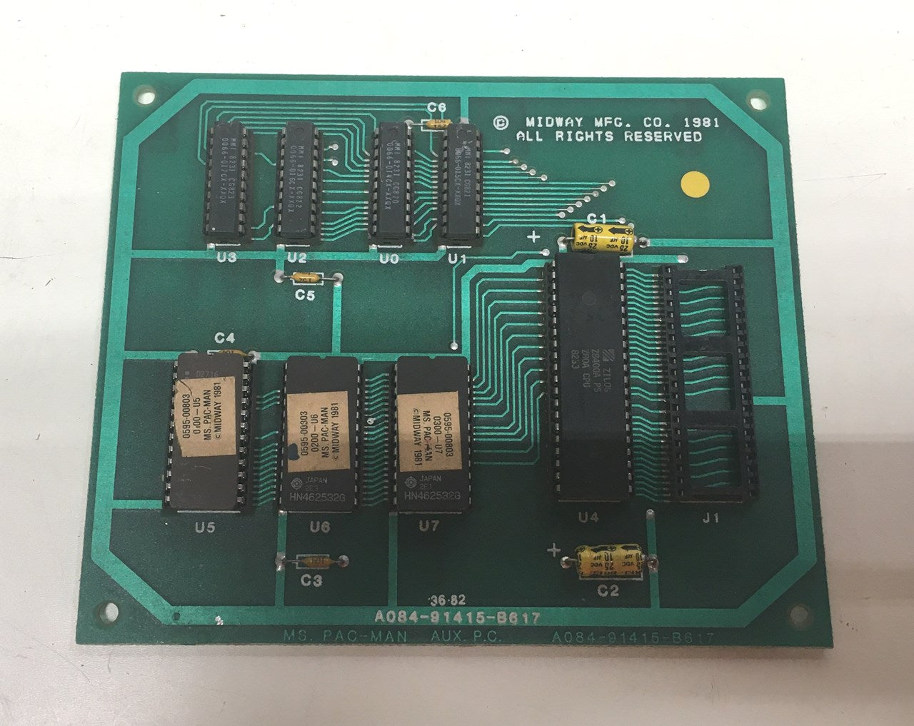 Ms. Pac-Man Aux Board