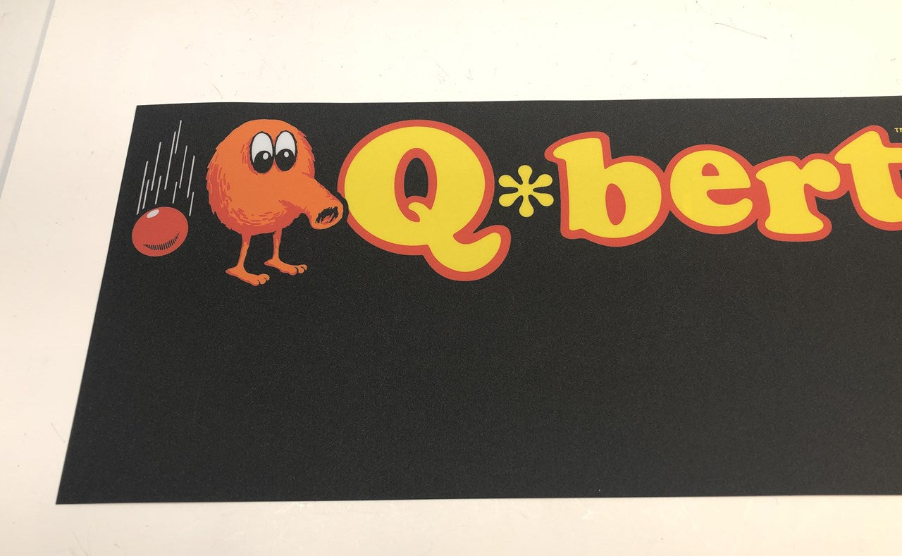 Q*bert Lower Panel Overlay