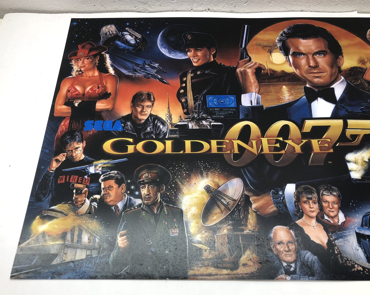 Goldeneye Pinball Translite (NOS)