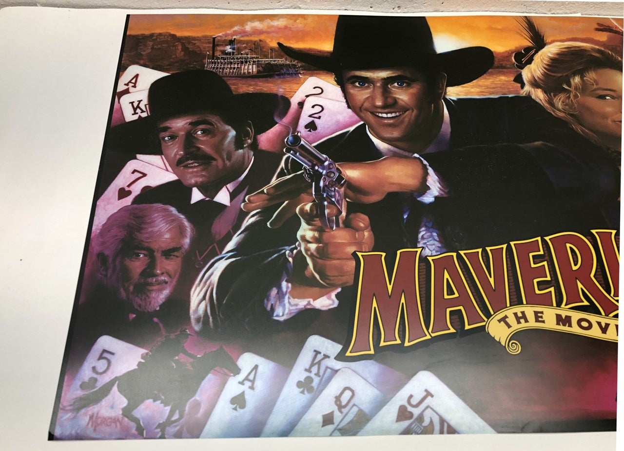 Maverick Pinball Translite (NOS)