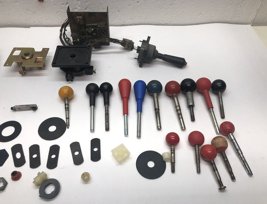 Large Assorted Joystick Parts Lot