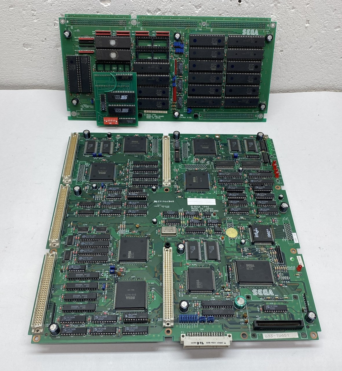 Daytona USA CPU and Rom Boards (Sega Model 2)