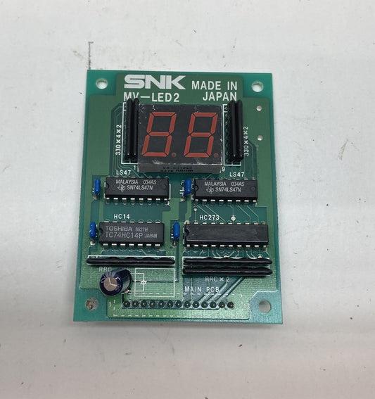 Neo Geo MV-LED2 Credit Display