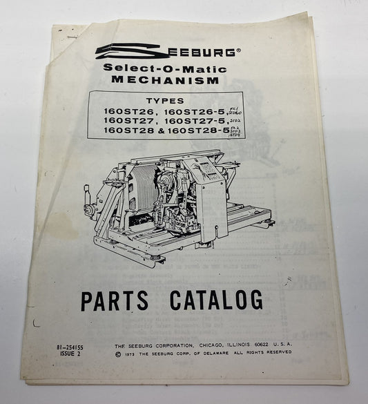 Seeburg Select-O-Matic Mechanism Parts Catalog