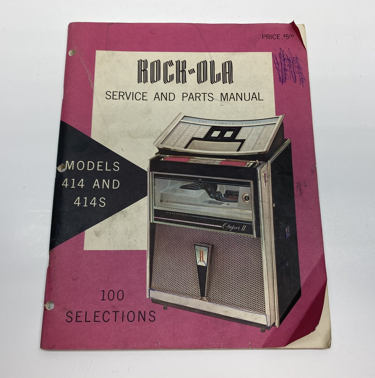 Rock-Ola 414 and 414S Service and Parts Manual