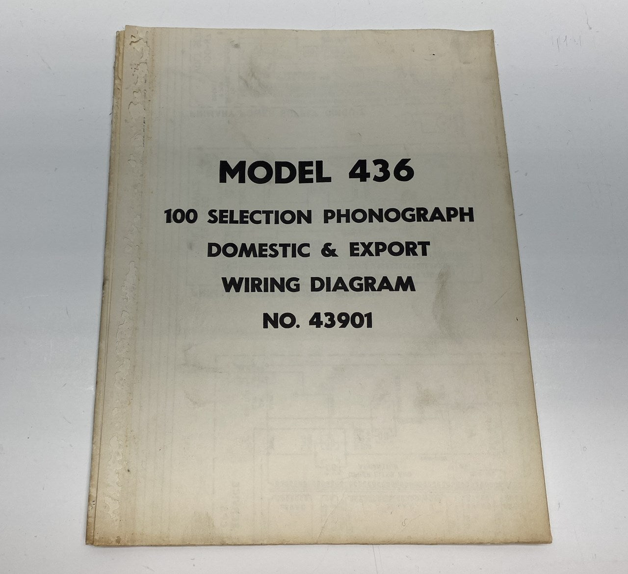 Rock-Ola 436 Schematics / Wiring Diagram