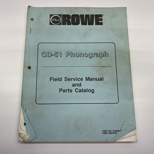 Rowe CD-51 Manual