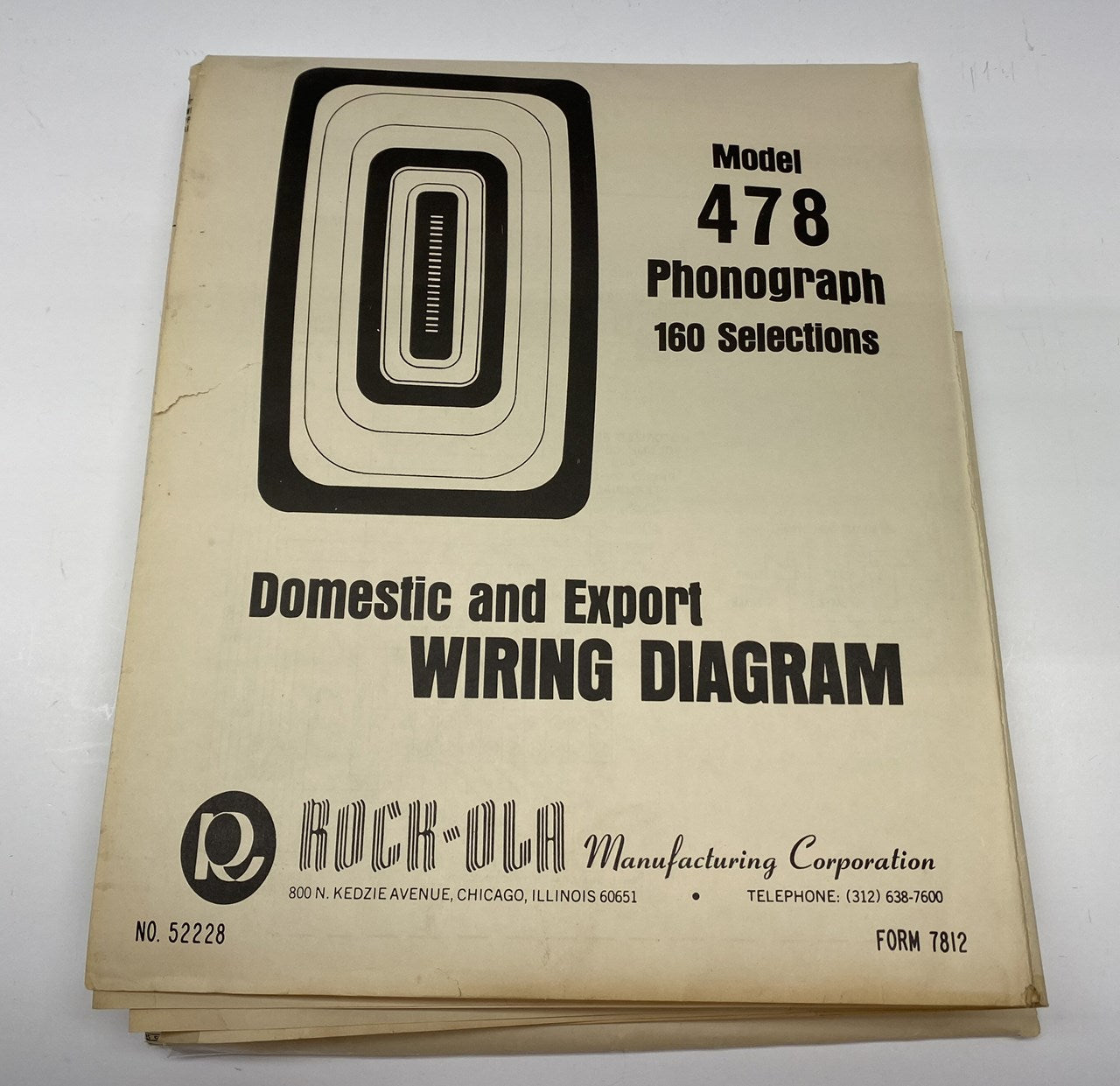 Rock-Ola 478 Wiring Diagram