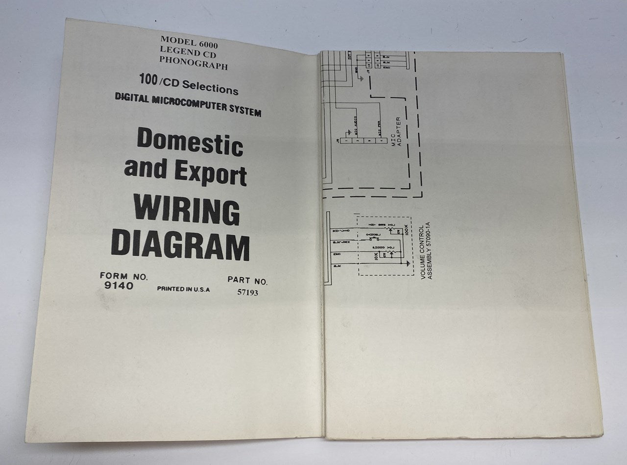 Rock-Ola 6000 Schematics / Wiring Diagram