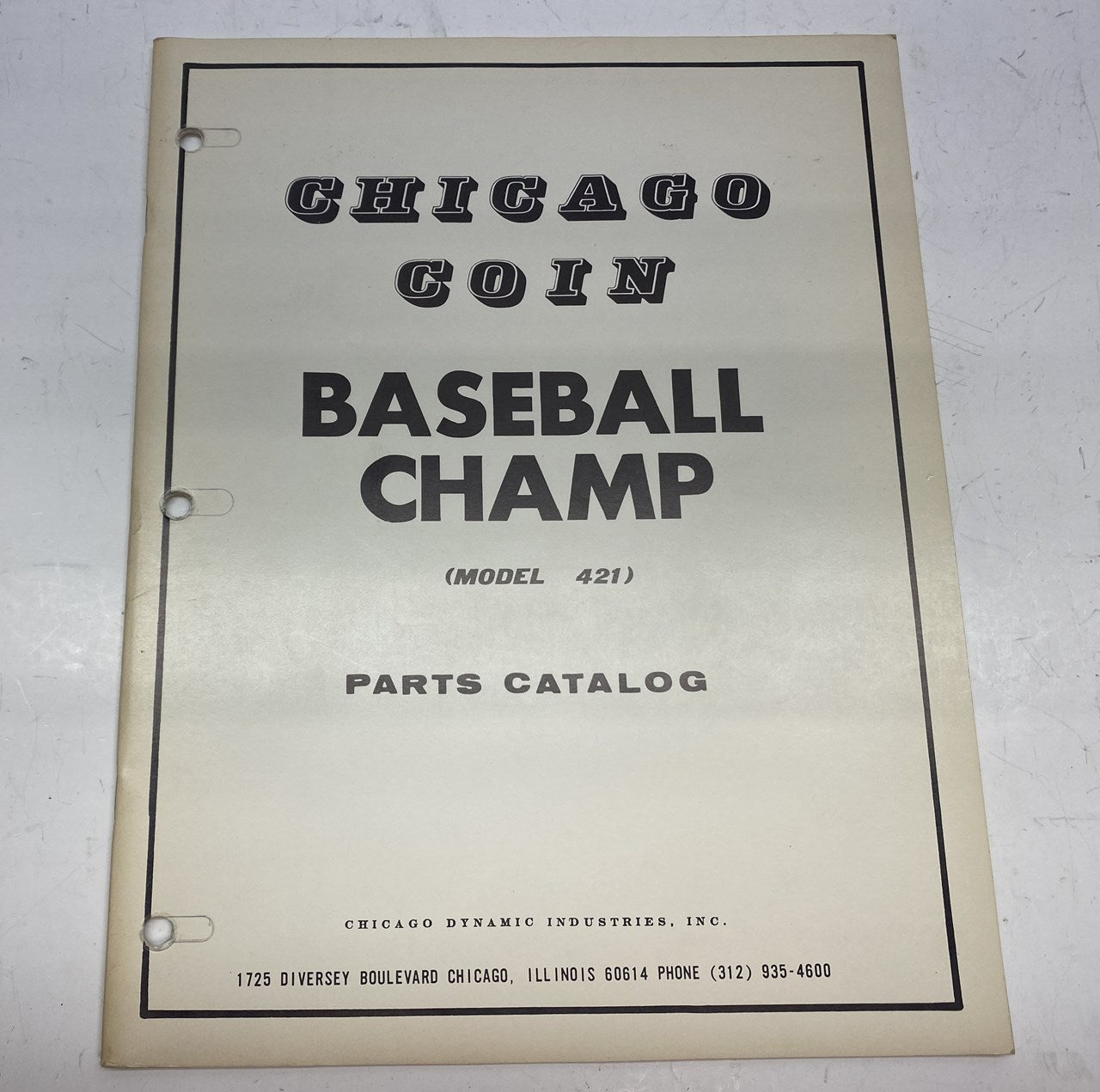 Baseball Champ (Chicago Coin)