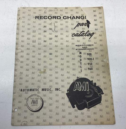 AMI 900-960 Record Changer Parts Catalog