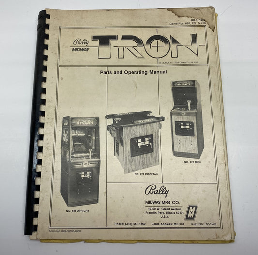 Tron Parts and Operating Manual