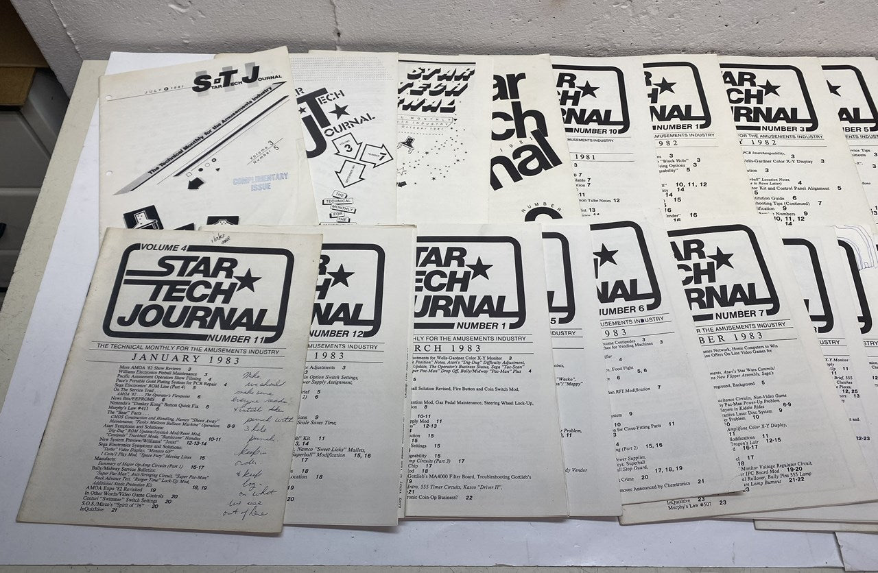 Star Tech Journal, 32 Assorted Issues 7/81 to 10/85