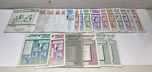 Star Tech Journal, 23 Assorted Issues 1/87 to 12/89