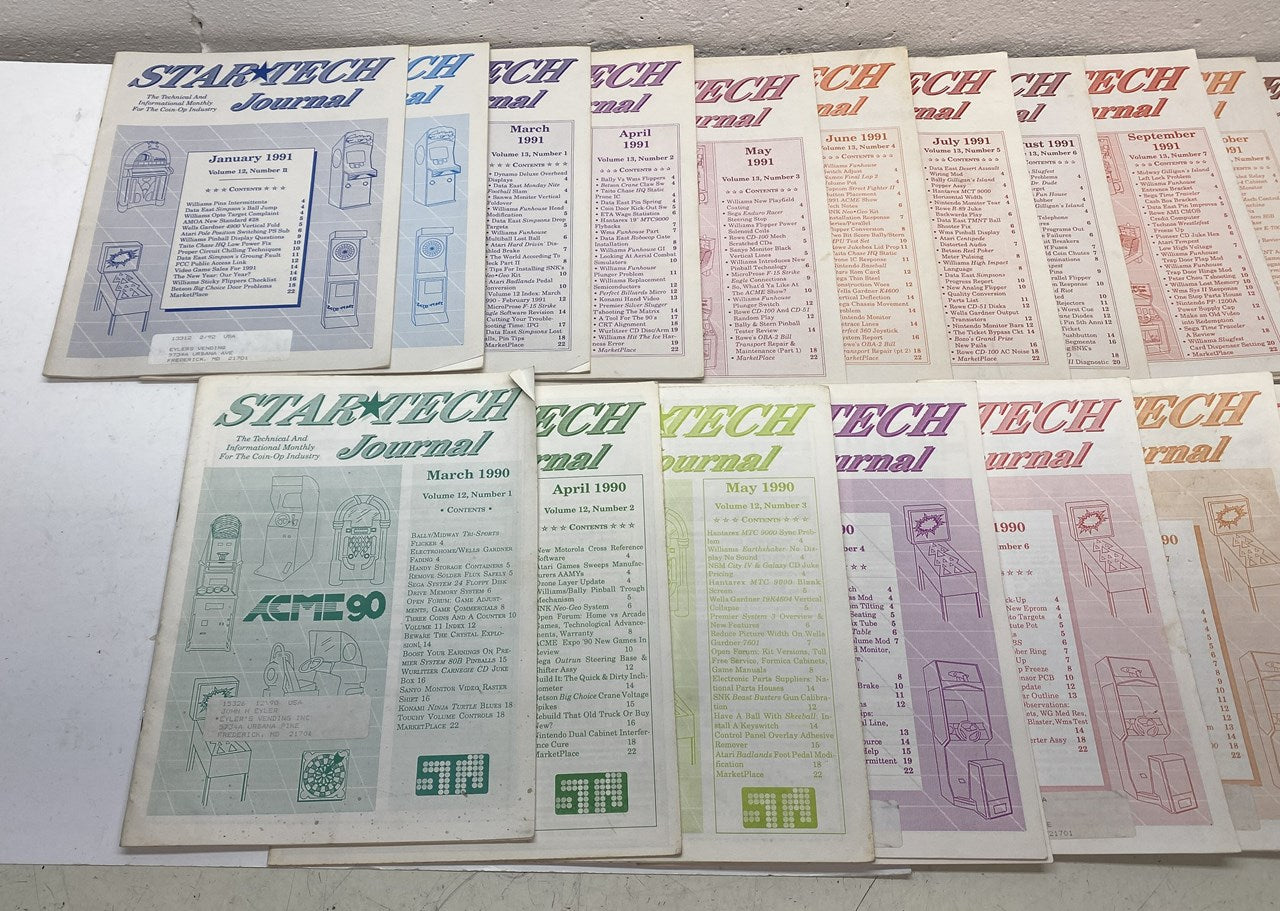 Star Tech Journal, 23 Assorted Issues 3/90 to 2/92