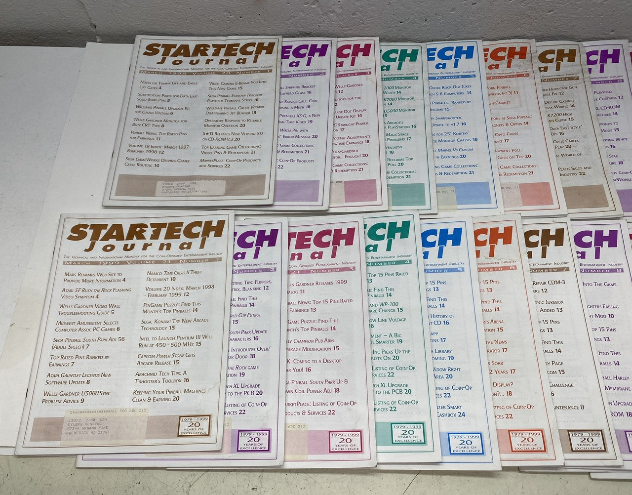 Star Tech Journal, 25 Assorted Issues 3/98 to 3/00