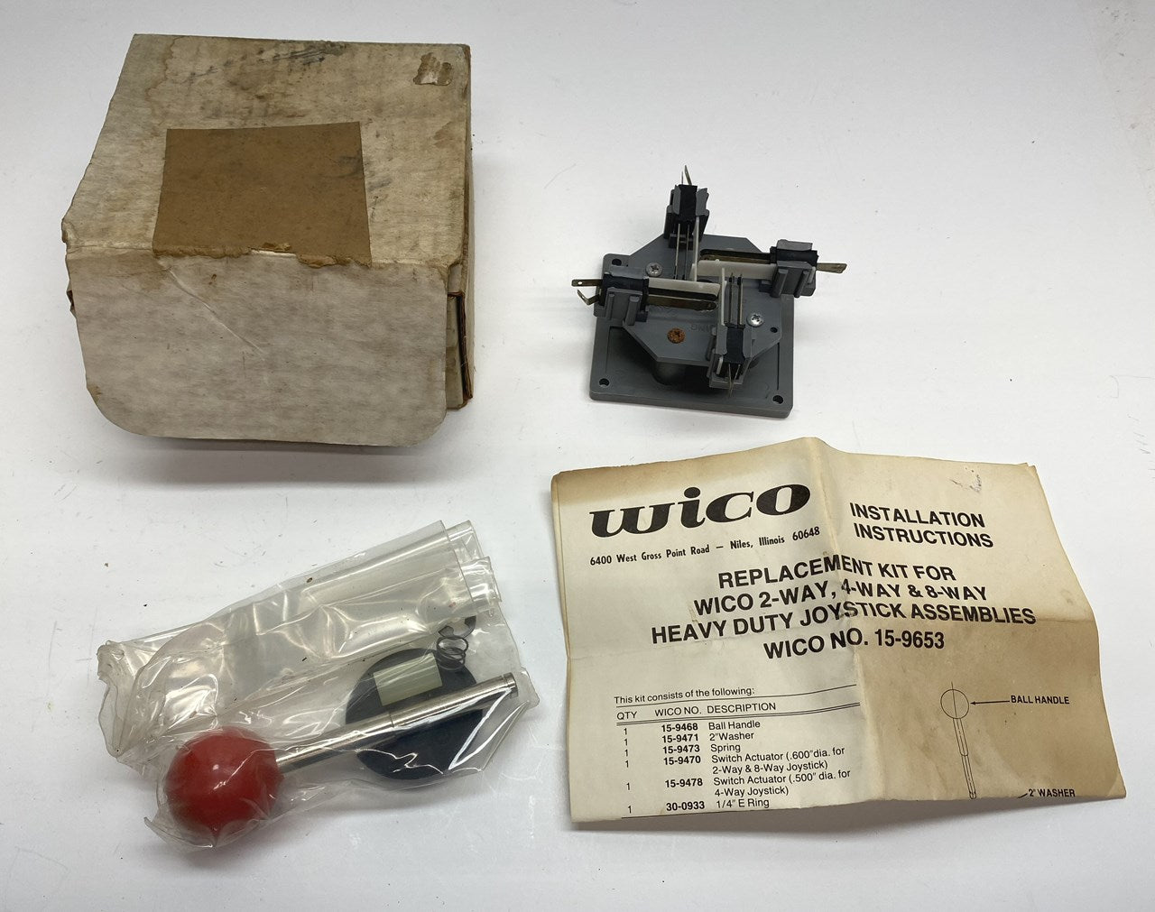 Wico 4-Way Red Ball Leafswitch Joystick (NOS)