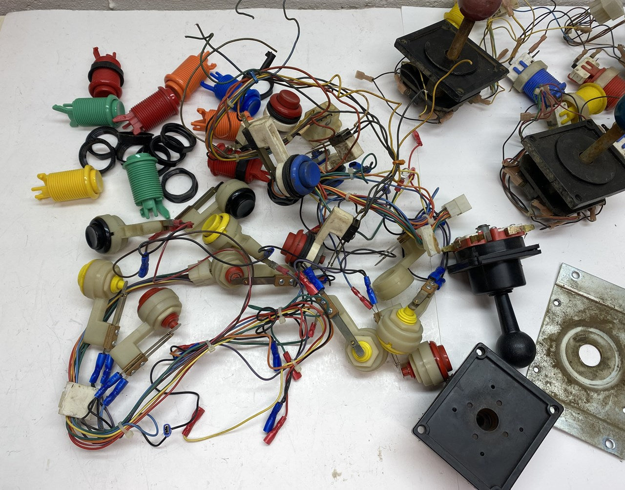 Joystick Lot x 15+ Parts, Buttons, etc.