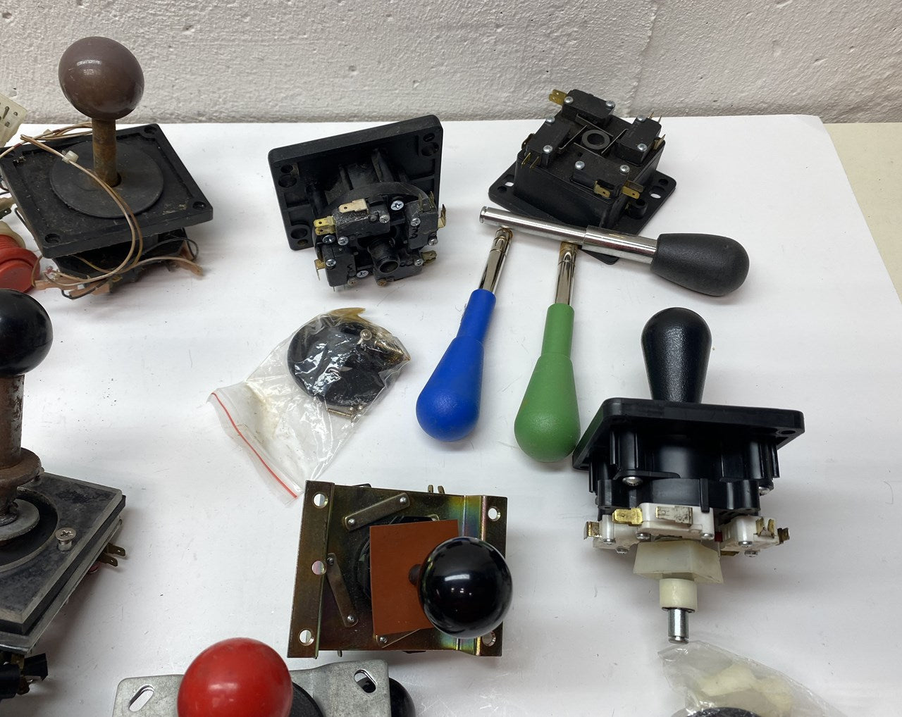 Joystick Lot x 15+ Parts, Buttons, etc.