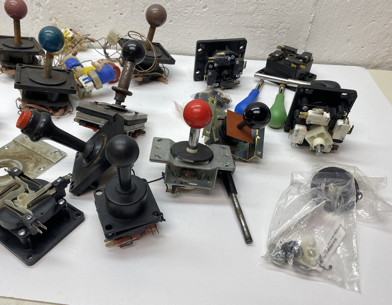 Joystick Lot x 15+ Parts, Buttons, etc.