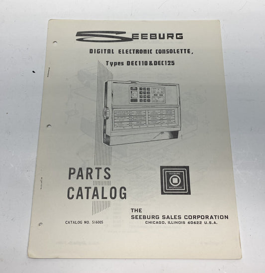 Seeburg Digital Electronic Consolette Parts Catalog