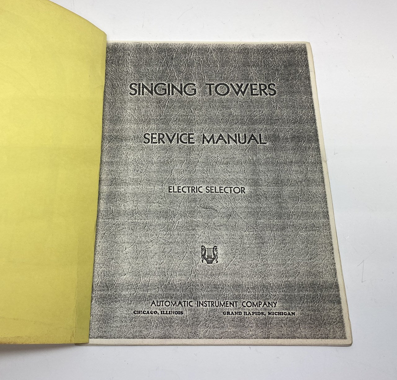 Singing Towers Service Manual (Reprint)