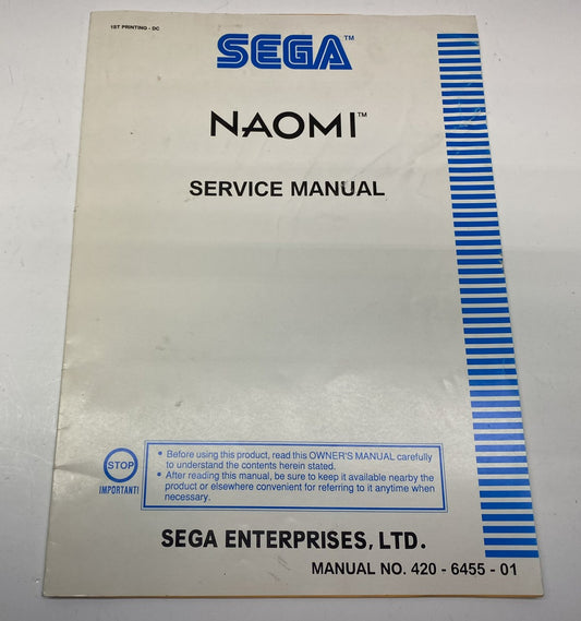 Sega NAOMI Service Manual