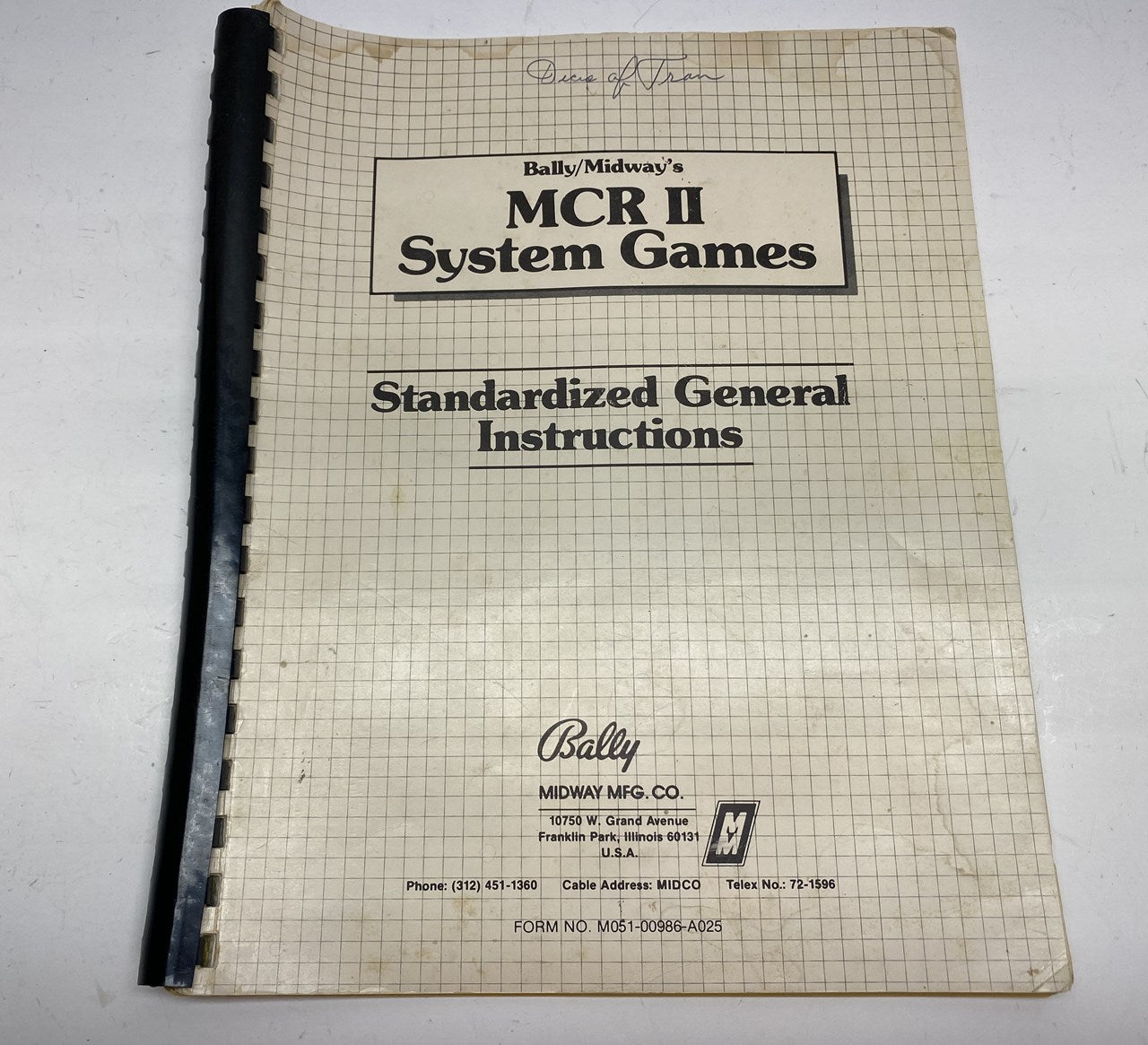 MCR II System Games