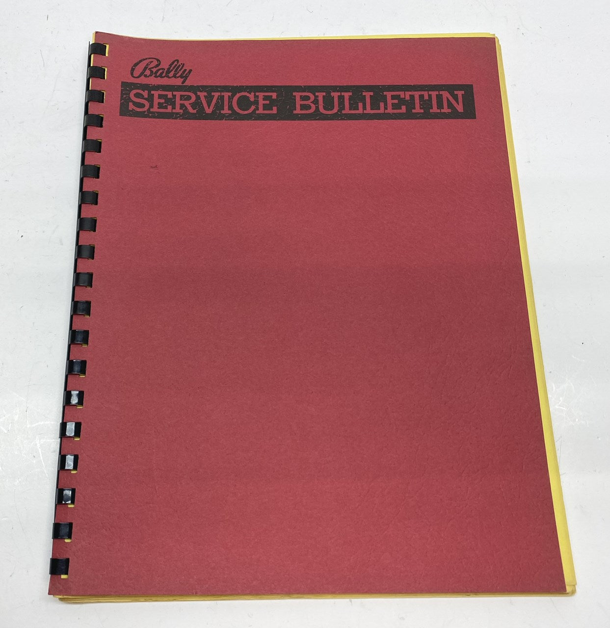 Bally Service Bulletin