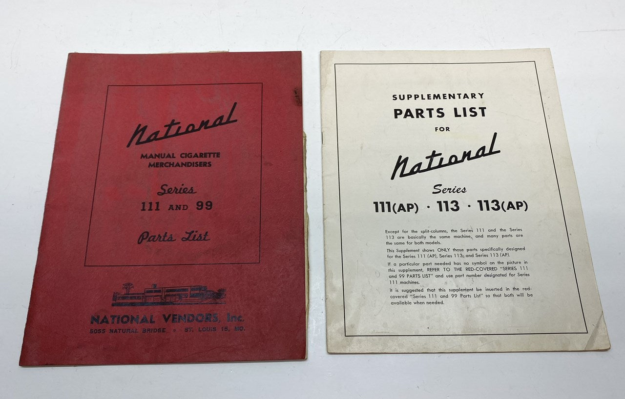 National Manual Cigarette Merchandisers Series 111 and 99