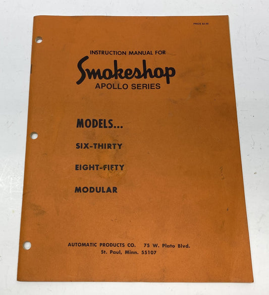 Smokeshop Apollo Series Models 6-30, 8-50, Modular