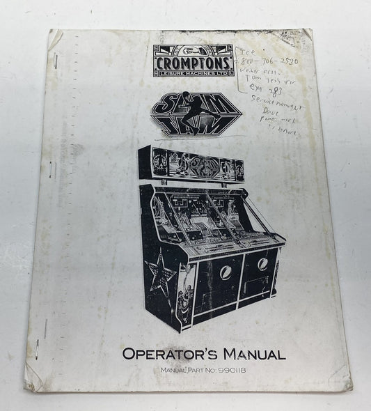 Slam Jam Operator's Manual