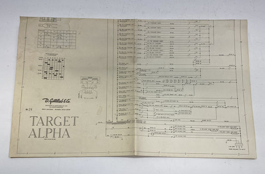 Target Alpha (Gottlieb) Schematics