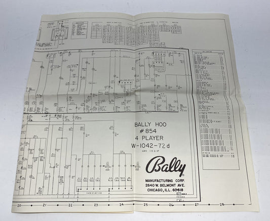 Bally Hoo Schematics