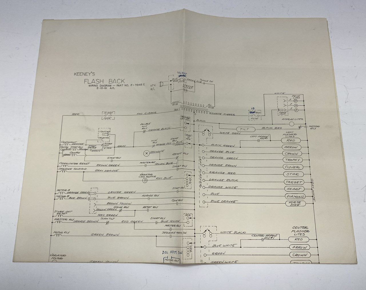 Flash Back (Keeney) Schematics