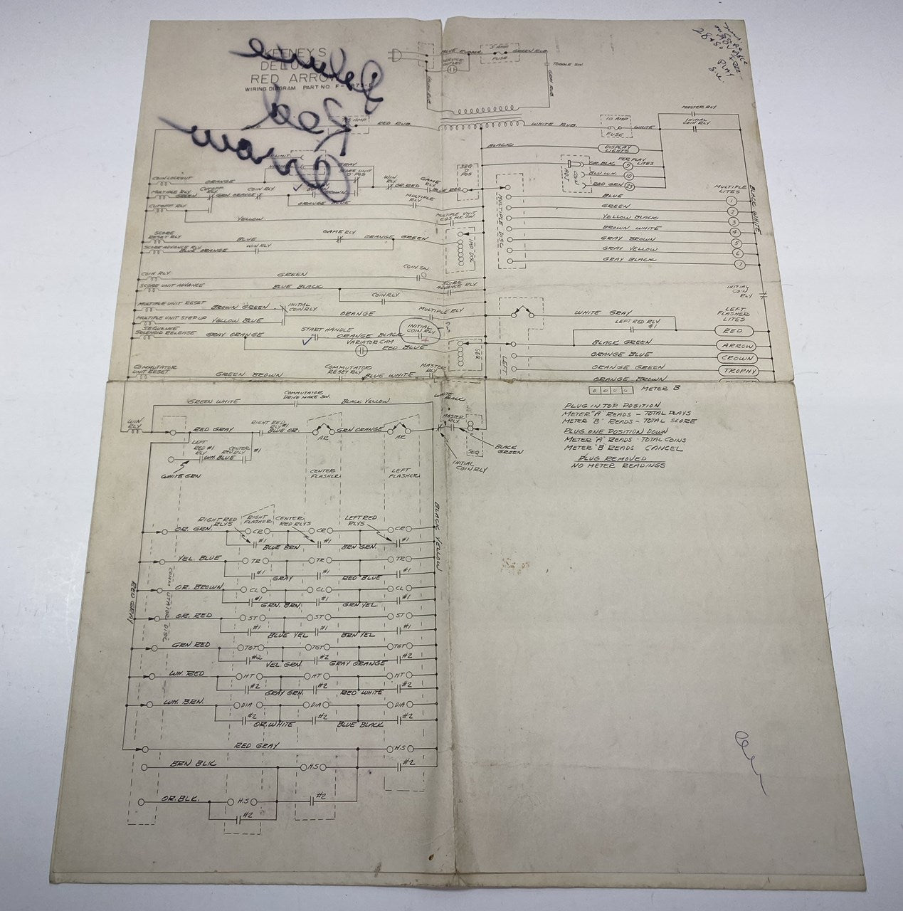 Deluxe Red Arrow (Keeney) Schematics