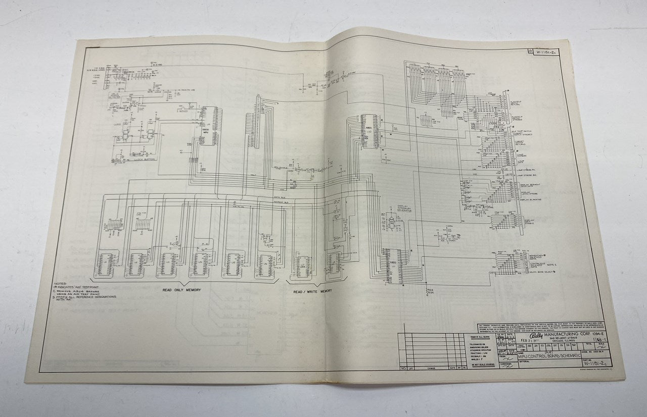 Strikes and Spares (Bally) Schematics