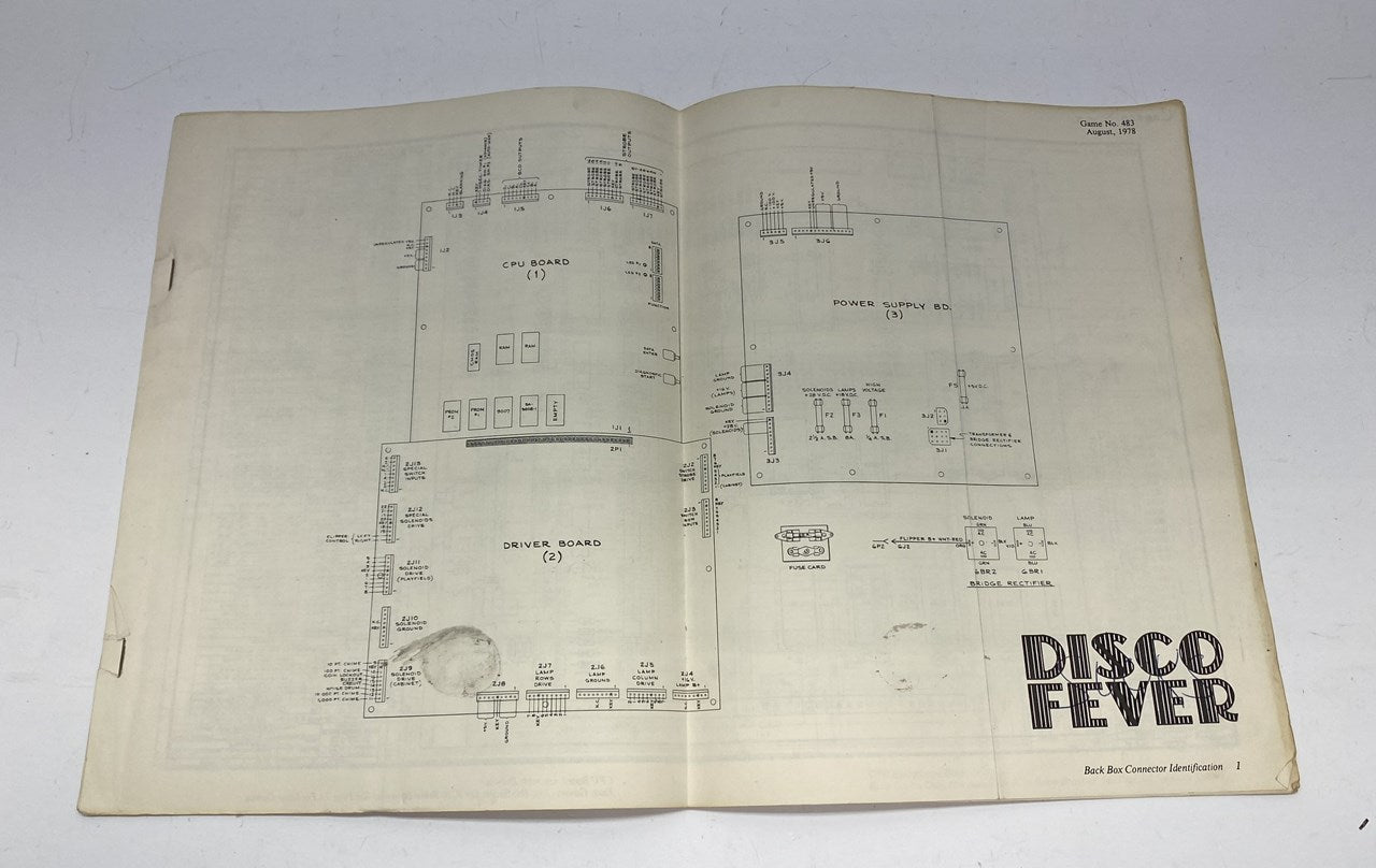 Disco Fever (Williams) Schematics