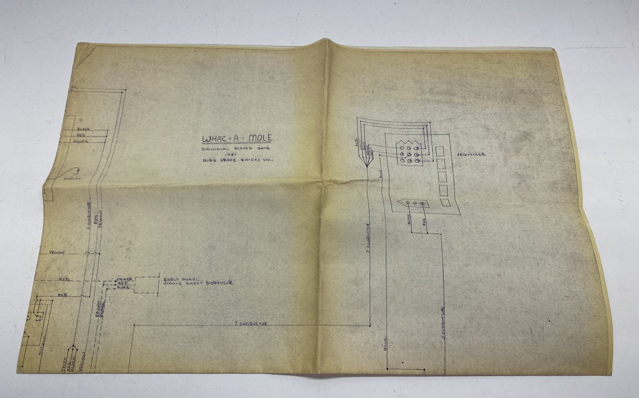 Whac-A-Mole Individual (Bob's Space Racers) Wiring Diagram